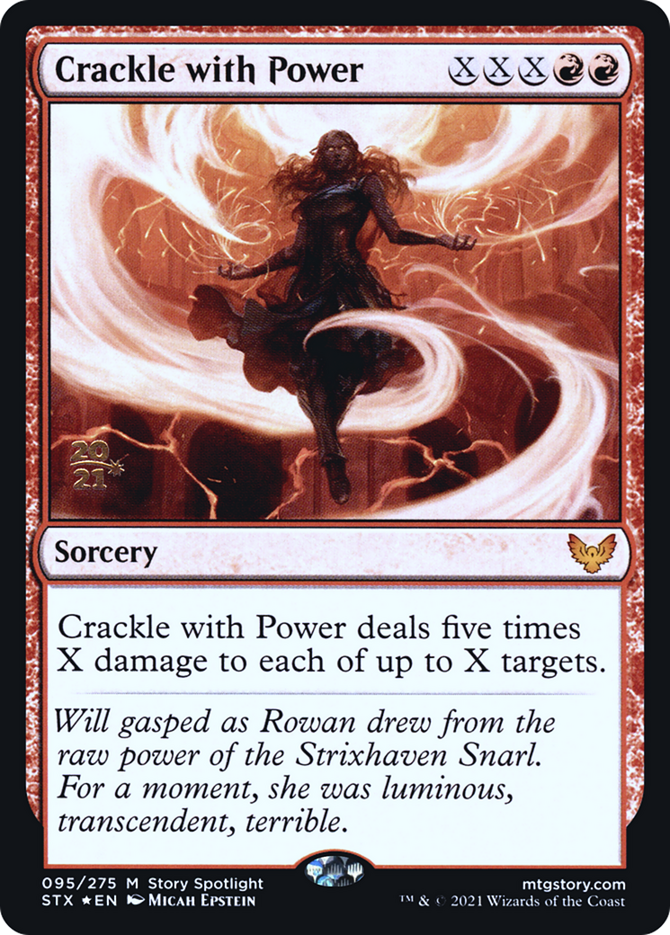 Crackle with Power (PRE-095) - Strixhaven: School of Mages Promos Foil