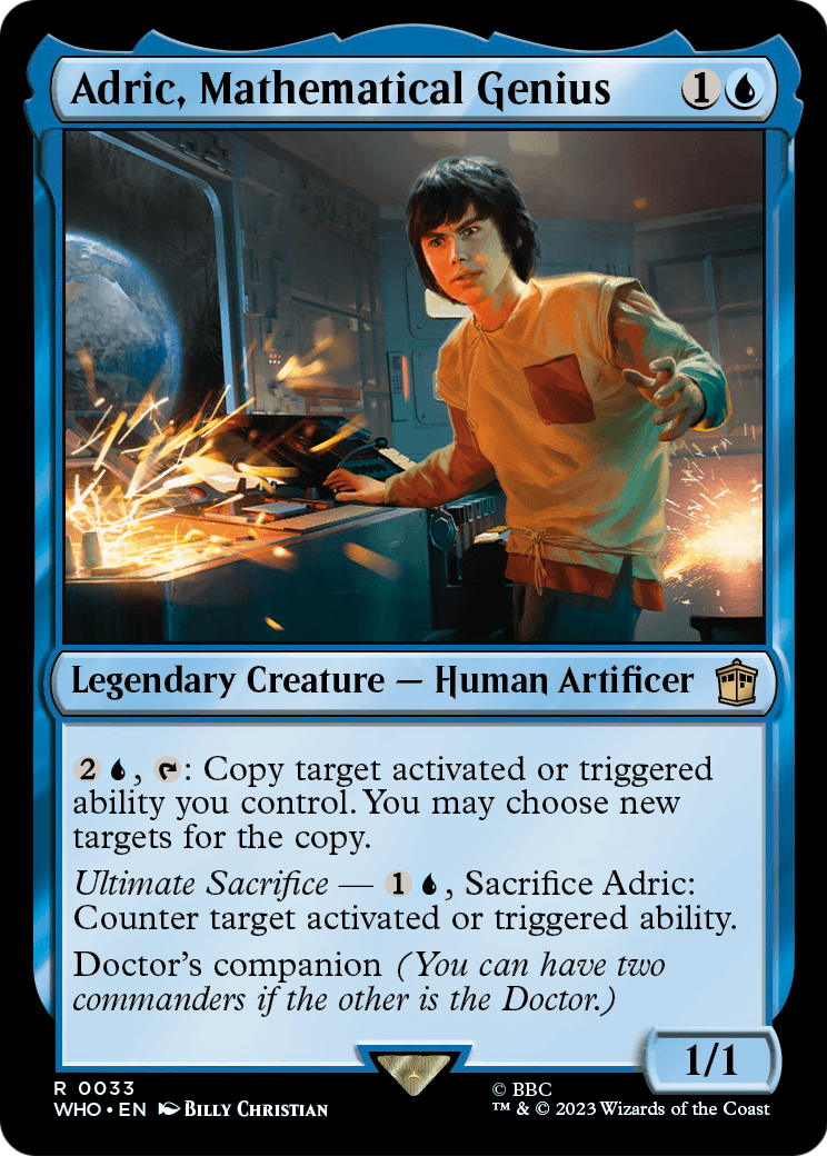 Adric, Mathematical Genius (WHO-033) - Doctor Who Foil