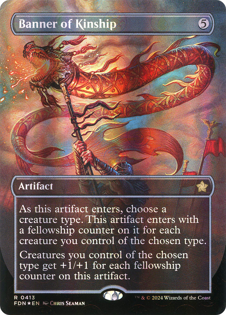 Banner of Kinship (Borderless) (Mana Foil) (FDN-413) - Foundations Foil