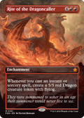 Rite of the Dragoncaller (Borderless) (FDN-331) - Foundations: (enchantment) Foil