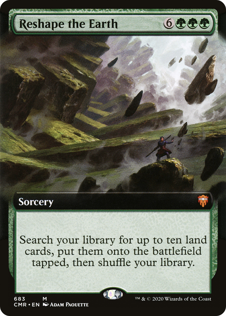 Reshape the Earth (Extended Art) (CMR-683) - Commander Legends: (Extended Art)