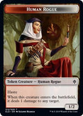 Human Rogue // Food (016) Double-Sided Token (ELD-12 // 16) - Throne of Eldraine Foil
