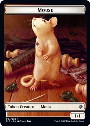 Mouse // Food (015) Double-Sided Token (ELD-4 // 15) - Throne of Eldraine Foil