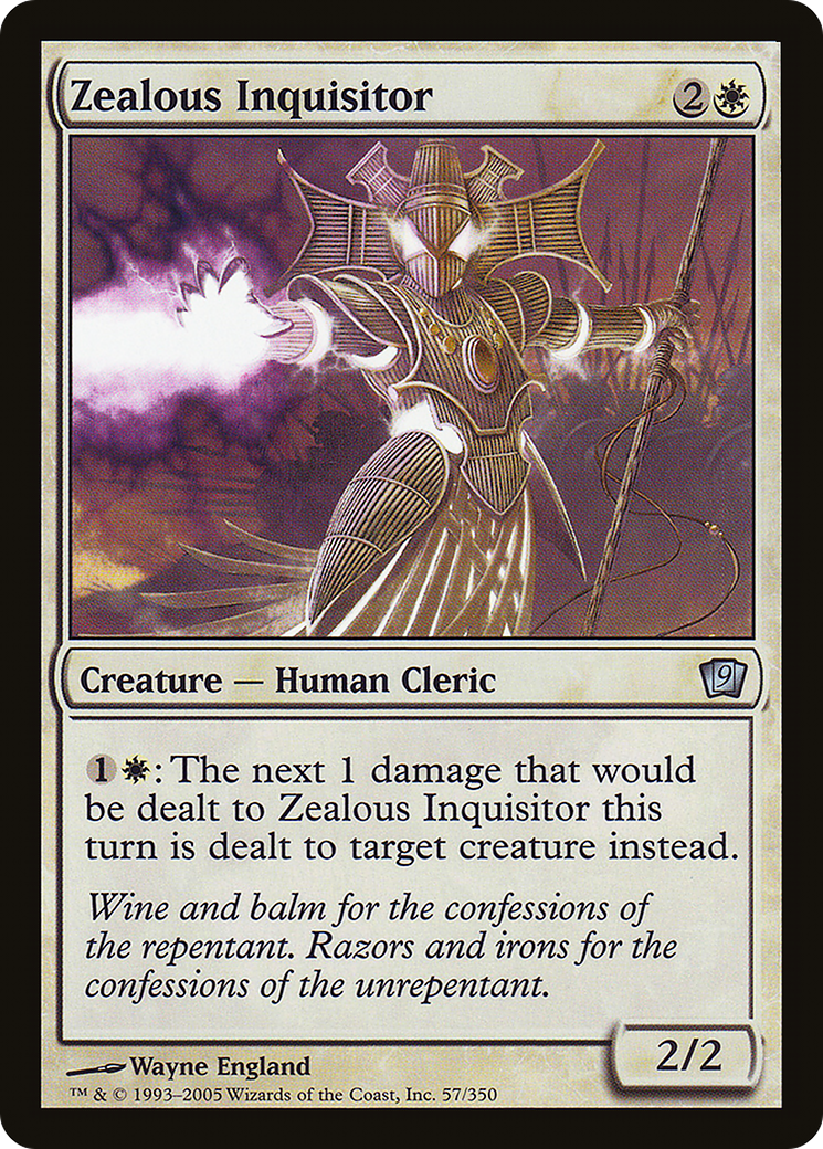 Zealous Inquisitor (9ED-057) - 9th Edition Foil