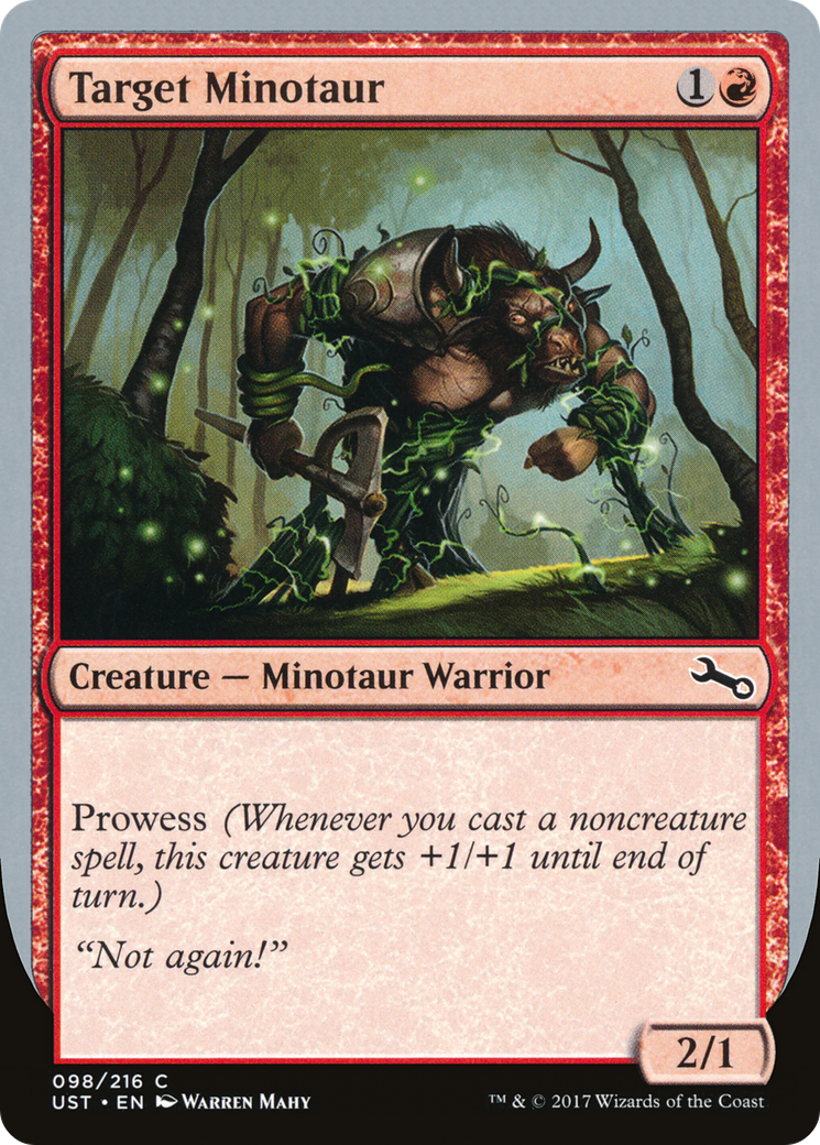 Target Minotaur (D) (UST-98D) - Unstable