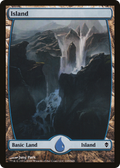 Island (235) - Full Art (ZEN-235) - Zendikar Foil