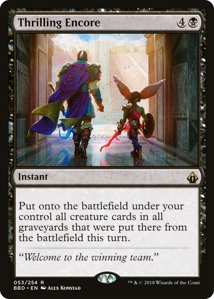 Thrilling Encore (BBD-053) - Battlebond Foil
