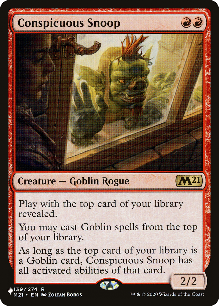 Conspicuous Snoop (LIST-M21-139) - The List
