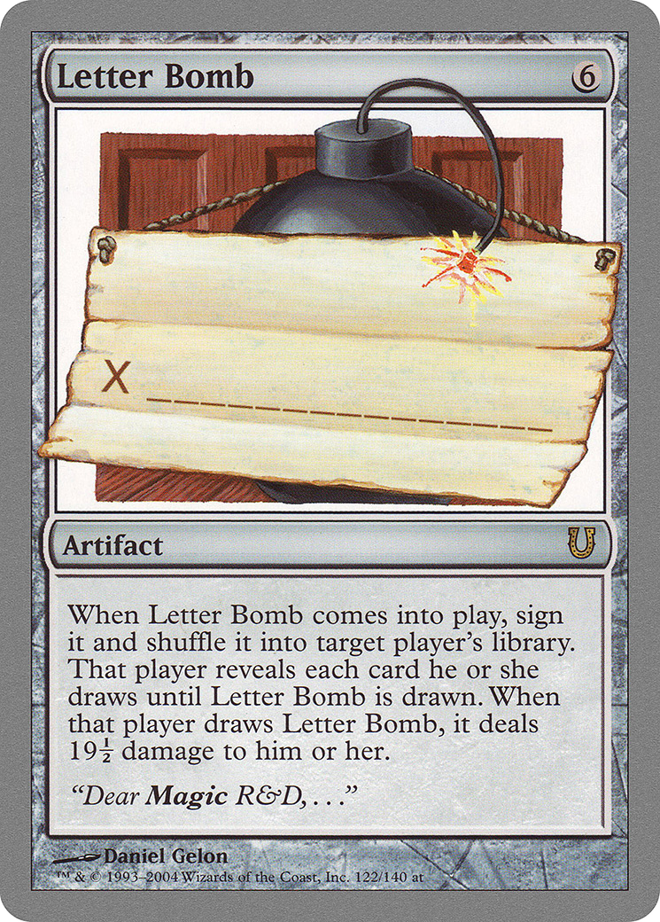 Letter Bomb (UNH-122) - Unhinged