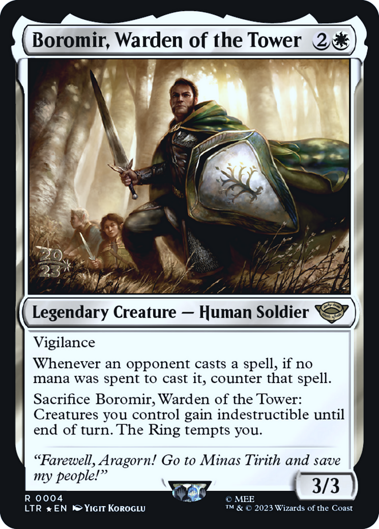Boromir, Warden of the Tower (PRE-004) - Tales of Middle-earth Promos Foil