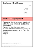 Unclaimed Battle Axe (UNK-) - Unknown Event