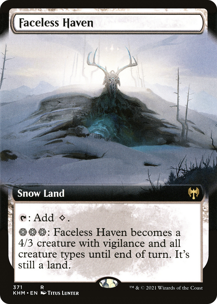 Faceless Haven (Extended Art) (KHM-371) - Kaldheim: (Extended Art, snow)