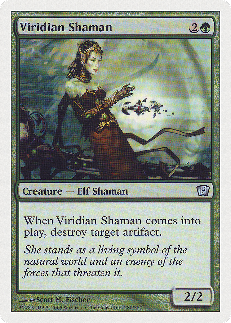 Viridian Shaman (9ED-280) - 9th Edition