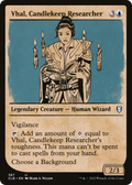 Vhal, Candlekeep Researcher (Showcase) (CLB-387) - Commander Legends: Battle for Baldur's Gate: (Showcase)