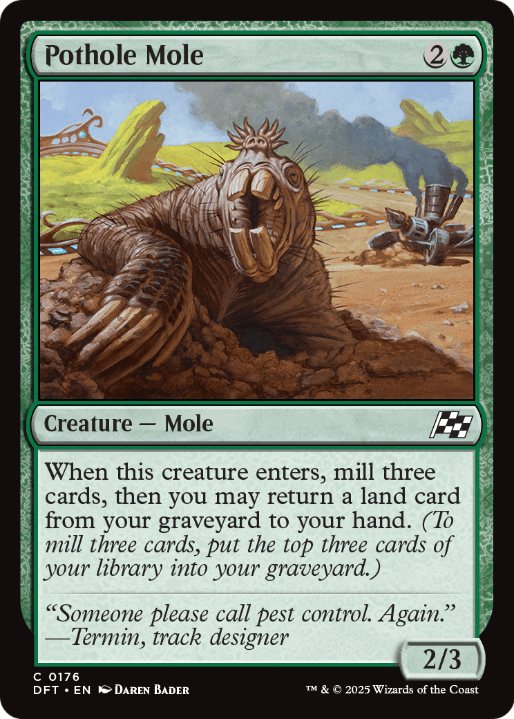 Pothole Mole (DFT-176) - Aetherdrift