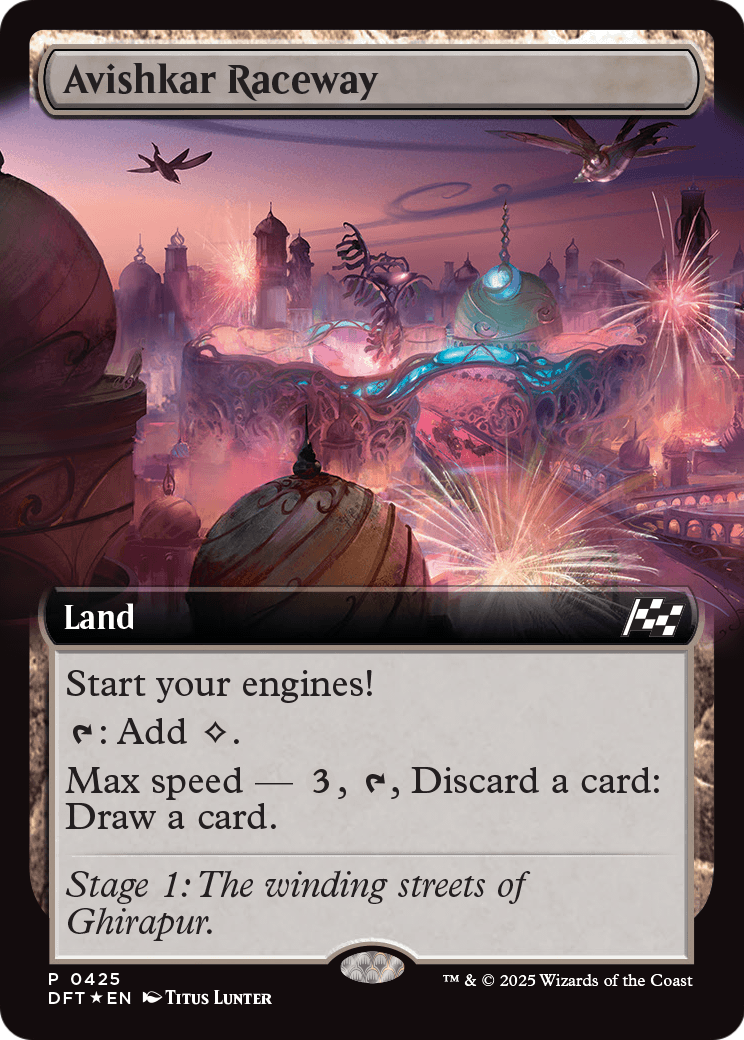 Avishkar Raceway (Extended Art) (DFT-425) - Aetherdrift: (Extended Art) Foil
