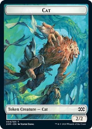 Cat // Copy Double-Sided Token (2XM-4 // 31) - Double Masters Foil