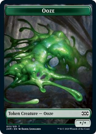 Ooze // Wurm (030) Double-Sided Token (2XM-15 // 30) - Double Masters Foil
