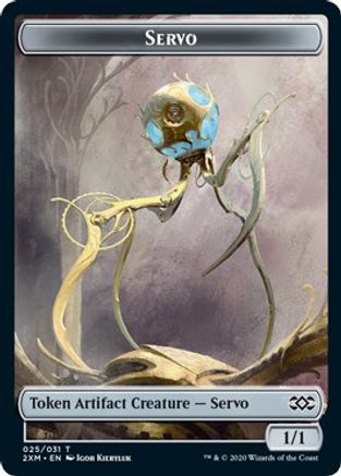 Servo // Thopter (008) Double-Sided Token (2XM-25 // 8) - Double Masters Foil