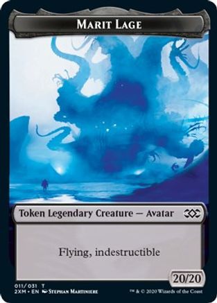 Marit Lage // Saproling Double-Sided Token (2XM-11 // 17) - Double Masters Foil