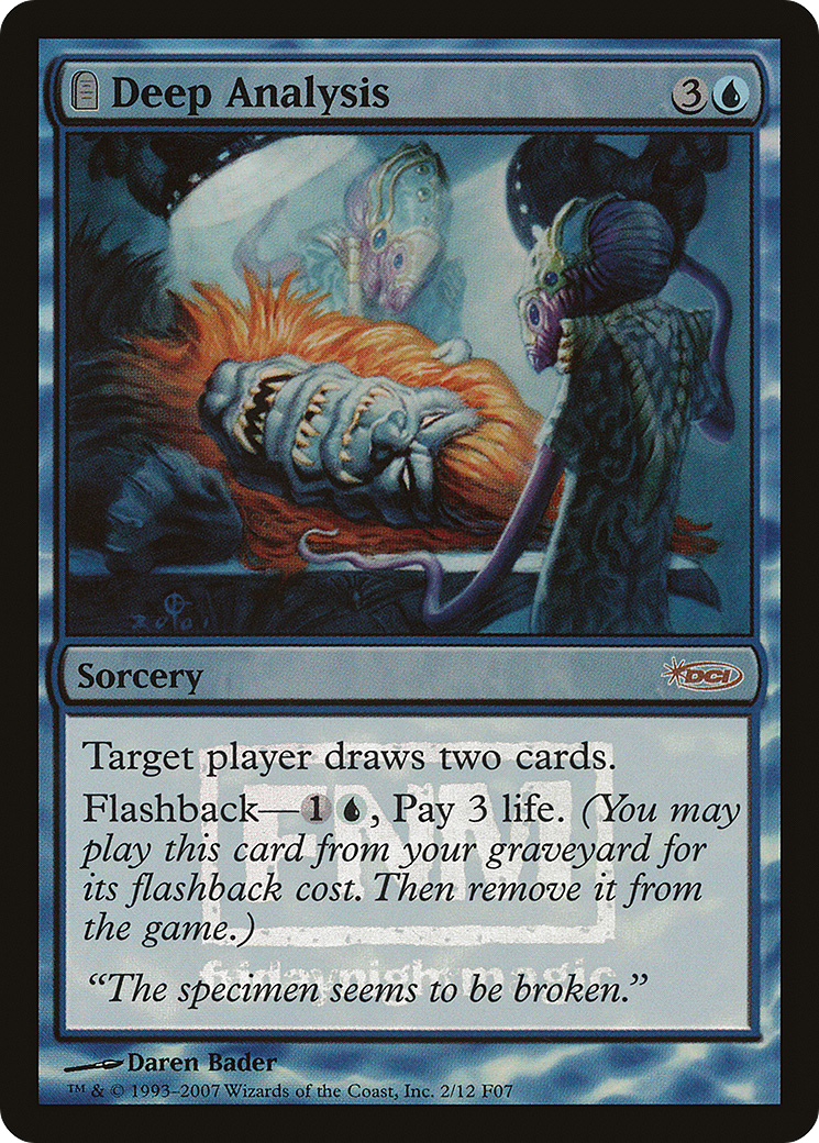 Deep Analysis (FNM-002) - Friday Night Magic 2007: (tombstone) Foil