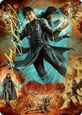 Jace, Mirror Mage Art Card (2/81) (Gold-Stamped Signature) (ASZNR-002) - Art Series: Zendikar Rising