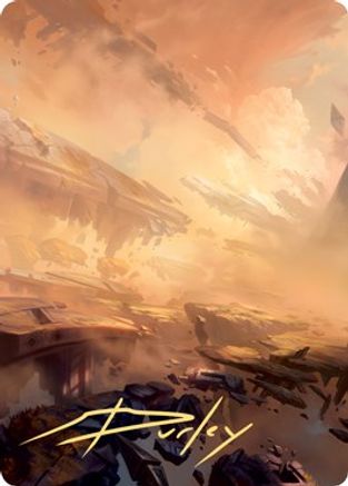 Plains Art Card (7/81) (Gold-Stamped Signature) (ASZNR-007) - Art Series: Zendikar Rising