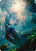 Forest Art Card (21/81) (Gold-Stamped Signature) (ASZNR-021) - Art Series: Zendikar Rising