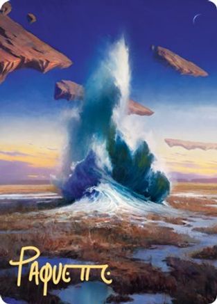 Flooded Strand Art Card (Gold-Stamped Signature) (ASZNR-029) - Art Series: Zendikar Rising