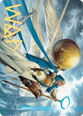 Linvala, Shield of Sea Gate Art Card (Gold-Stamped Signature) (ASZNR-077) - Art Series: Zendikar Rising