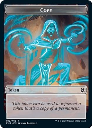 Copy // Illusion Double-sided Token (ZNR-) - Zendikar Rising Foil