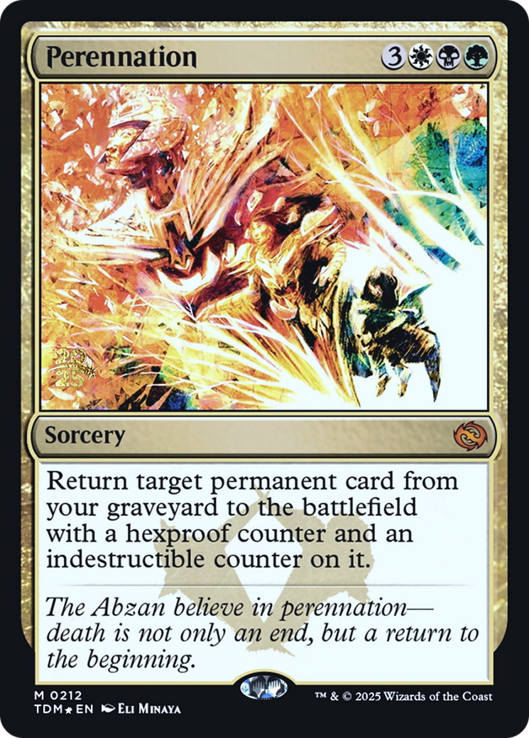 Perennation (PRE-212) - Prerelease Cards Foil