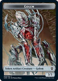 Golem // Thrull Double-Sided Token (CMR-9 // 5) - Commander Legends Foil
