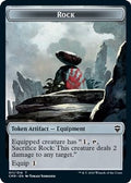 Rock // Soldier Double-Sided Token (CMR-11 // 2) - Commander Legends Foil