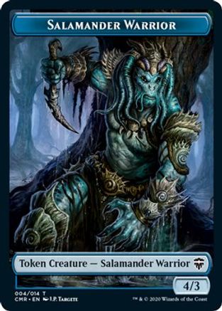 Salamander Warrior // Thrull Double-Sided Token (CMR-4 // 5) - Commander Legends Foil