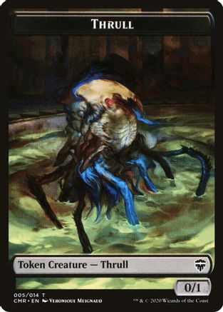 Thrull // Treasure Double-Sided Token (CMR-5 // 12) - Commander Legends Foil
