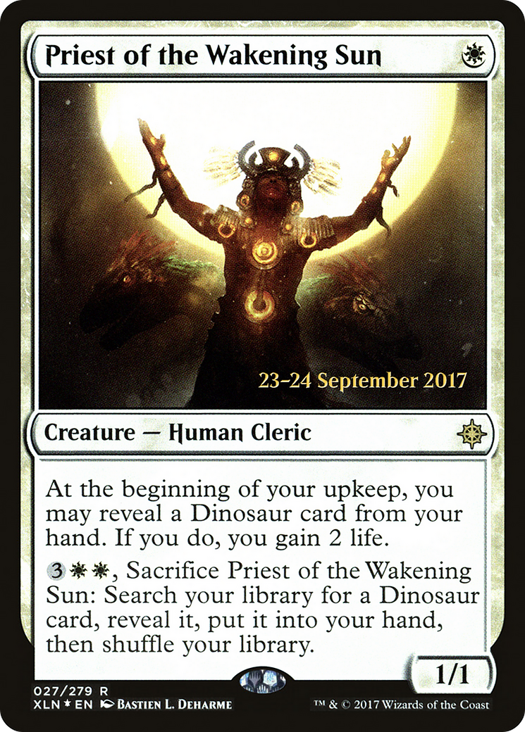 Priest of the Wakening Sun (PRE-027) - Ixalan Promos Foil
