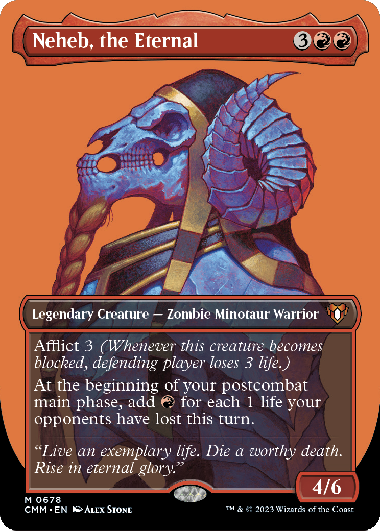 Neheb, the Eternal (Borderless) (CMM-678) - Commander Masters
