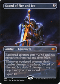 Sword of Fire and Ice (Borderless) (2XM-365) - Double Masters Foil