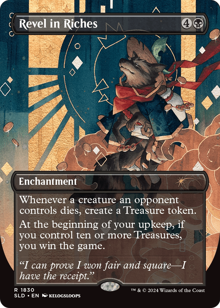 Revel in Riches (Rainbow Foil) (SLD-1830) - Secret Lair Drop (Borderless) Foil
