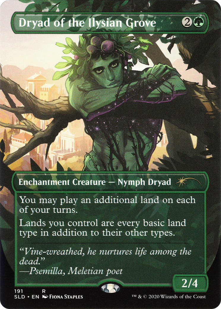 Dryad of the Ilysian Grove (SLD-191) - Secret Lair Drop (Borderless) Foil