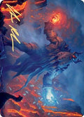 Aegar, the Freezing Flame Art Card (Gold-Stamped Signature) (ASKHM-055) - Art Series: Kaldheim