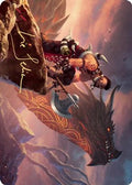 Dragonkin Berserker Art Card (Gold-Stamped Signature) (ASKHM-032) - Art Series: Kaldheim