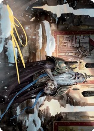 Narfi, Betrayer King Art Card (Gold-Stamped Signature) (ASKHM-062) - Art Series: Kaldheim