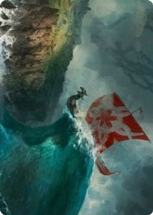 Run Ashore Art Card (ASKHM-019) - Art Series: Kaldheim