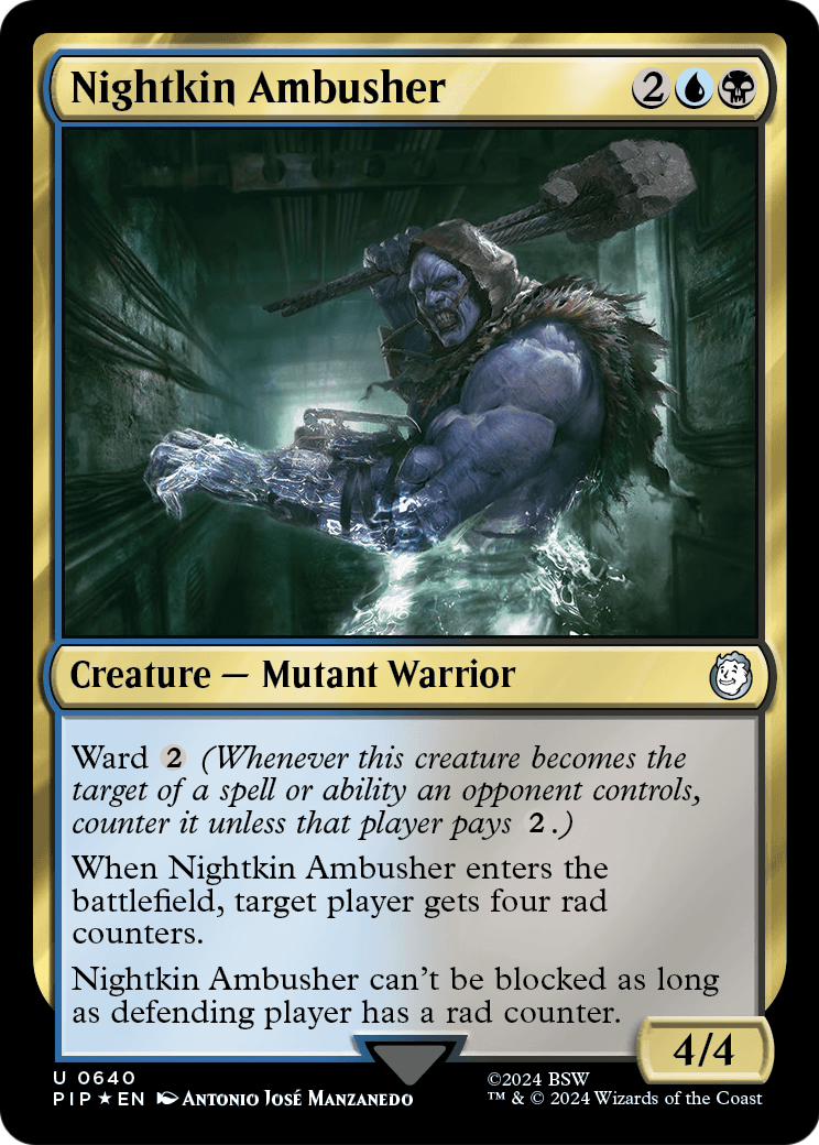 Nightkin Ambusher (Surge Foil) (PIP-640) - Fallout Foil