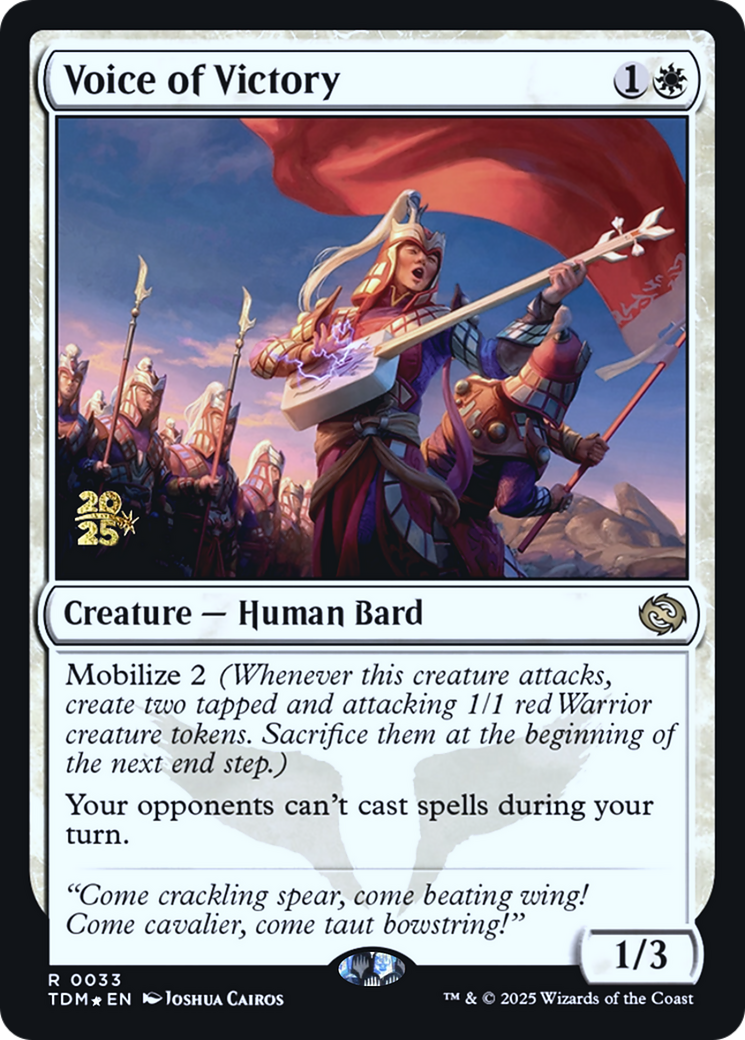 Voice of Victory (PRE-033) - Prerelease Cards Foil