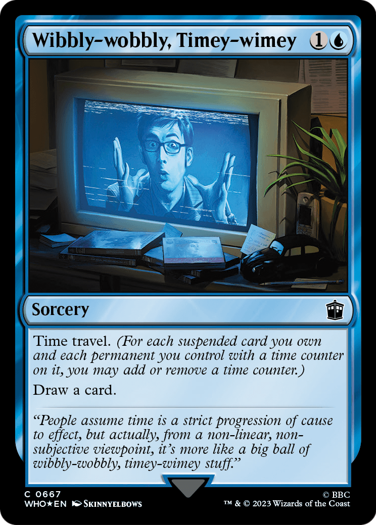 Wibbly-wobbly, Timey-wimey (Surge Foil) (WHO-667) - Doctor Who Foil