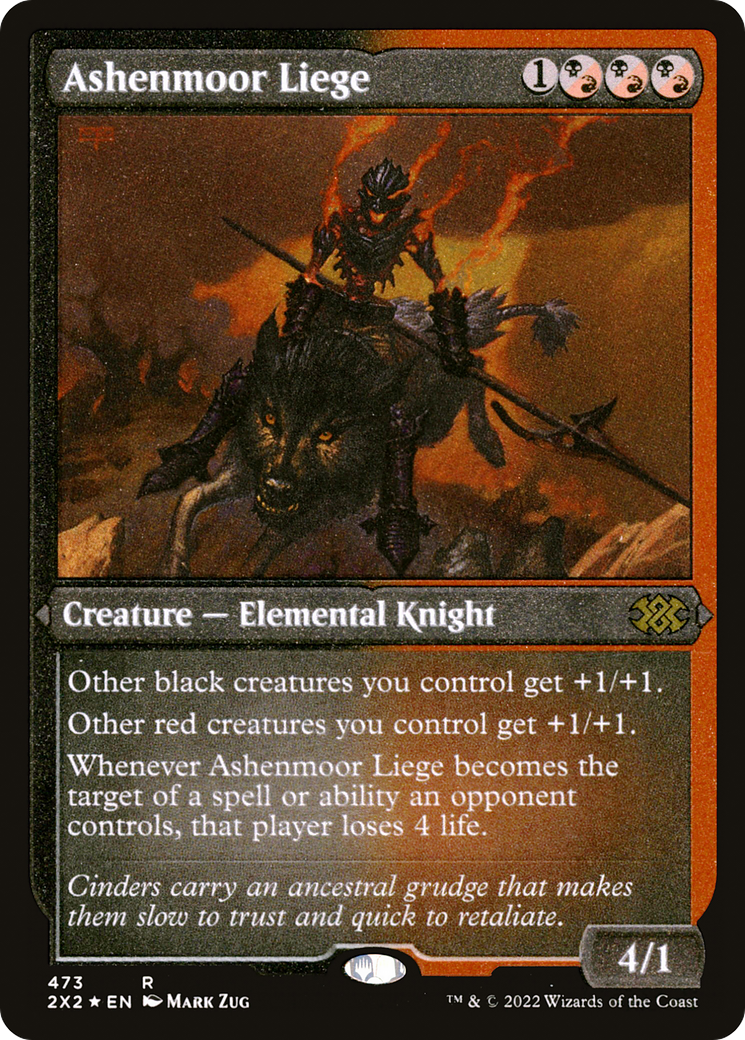 Ashenmoor Liege (Foil Etched) (2X2-473) - Double Masters 2022 Foil