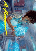 Zimone, Quandrix Prodigy Art Card (Gold-Stamped Signature) (ASSTX-046) - Art Series: Strixhaven